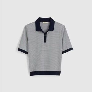 Madewell Striped Shrunken Polo Tee